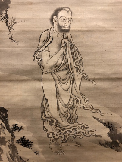 狩野永岳 出山釈迦図｜古美術・掛け軸の販売・買取・鑑定-松本松栄堂