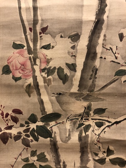 森寛斎 雪中柳長春鶯之図｜古美術・掛け軸の販売・買取・鑑定-松本松栄堂