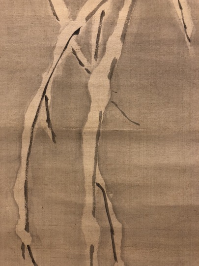 森寛斎 雪中柳長春鶯之図｜古美術・掛け軸の販売・買取・鑑定-松本松栄堂