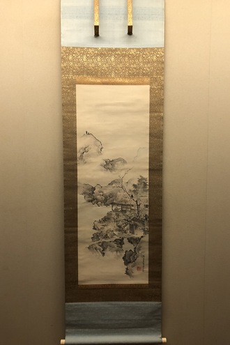 岸連山 芙蓉に金鶏鳥図｜古美術・掛け軸の販売・買取・鑑定-松本松栄堂