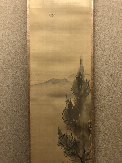 英一蝶 西行図｜古美術・掛け軸の販売・買取・鑑定-松本松栄堂