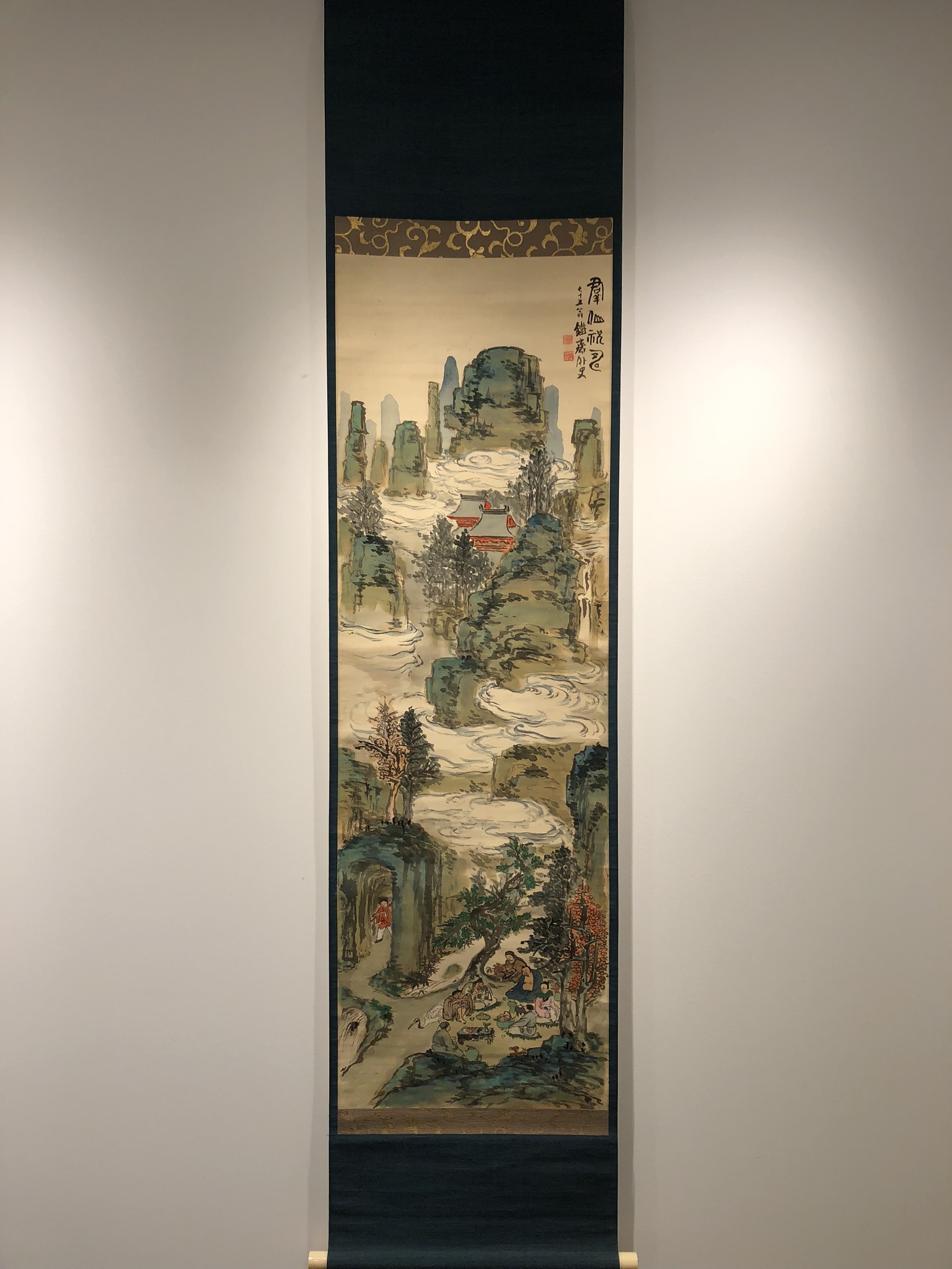 富岡鉄斎 群仙祝寿図｜古美術・掛け軸の販売・買取・鑑定-松本松栄堂