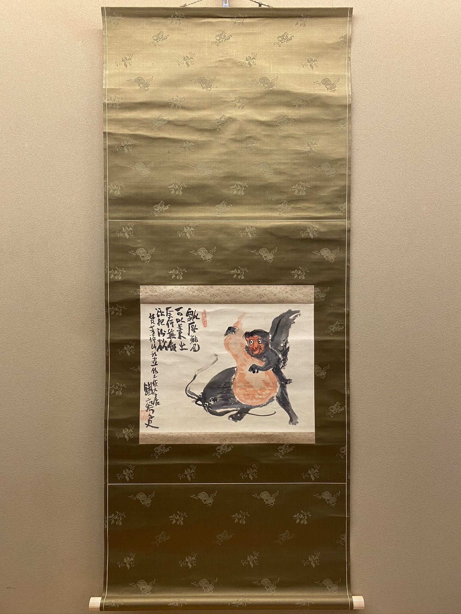 富岡鉄斎 瓢鮎図｜古美術・掛け軸の販売・買取・鑑定-松本松栄堂