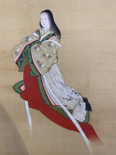 英一蝶 竹取物語図｜古美術・掛け軸の販売・買取・鑑定-松本松栄堂