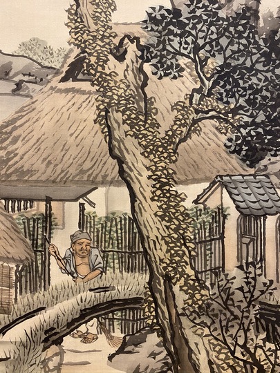 呉春 田家山水｜古美術・掛け軸の販売・買取・鑑定-松本松栄堂