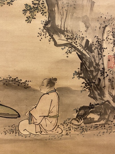 狩野常信 林和靖図｜古美術・掛け軸の販売・買取・鑑定-松本松栄堂