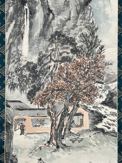 富岡鉄斎 蘭亭旧蹟図｜古美術・掛け軸の販売・買取・鑑定-松本松栄堂