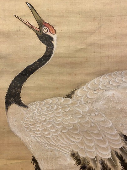 島琴陵 鶴亀図 双幅｜古美術・掛け軸の販売・買取・鑑定-松本松栄堂