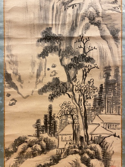 頼山陽 山水図｜古美術・掛け軸の販売・買取・鑑定-松本松栄堂