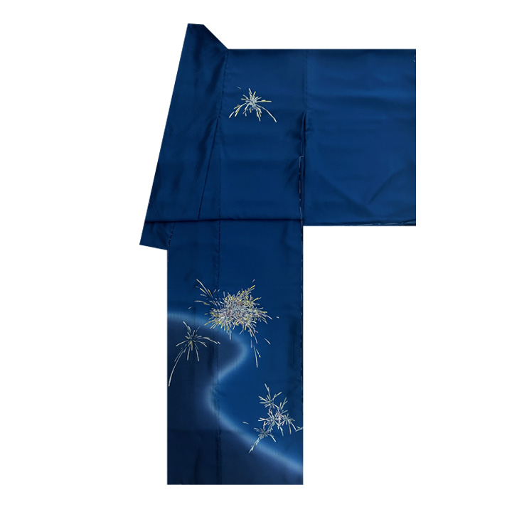 金彩友禅の第一人者「和田光正」氏による夏の付下げ 金彩友禅の第一人