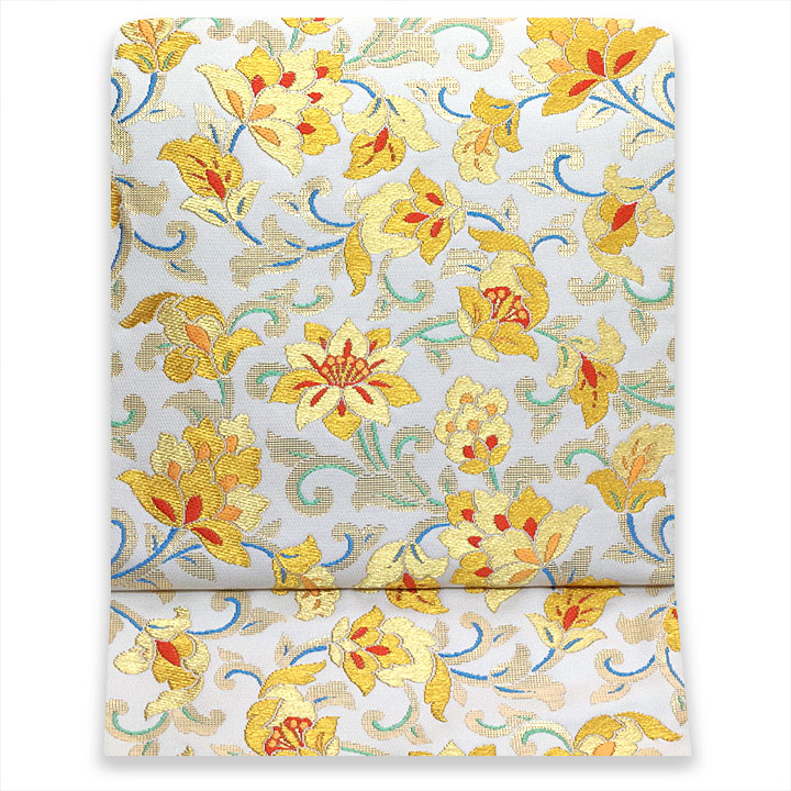 龍村美術織物 謹製 西陣織 本袋帯【唐草祥栄錦】 [241021-ho-44