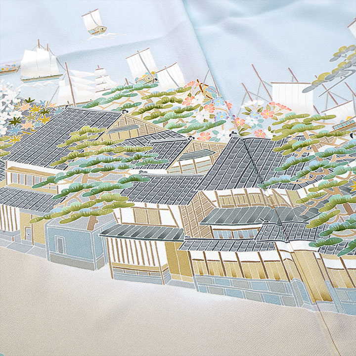 本加賀友禅 松井眞夫 特撰訪問着【東岩瀬 富山】 [241121-ho-1