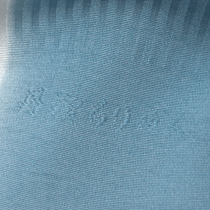 正絹丹後ちりめん 2色帯揚げ【ブラウングレー 青】 [231225-obiage