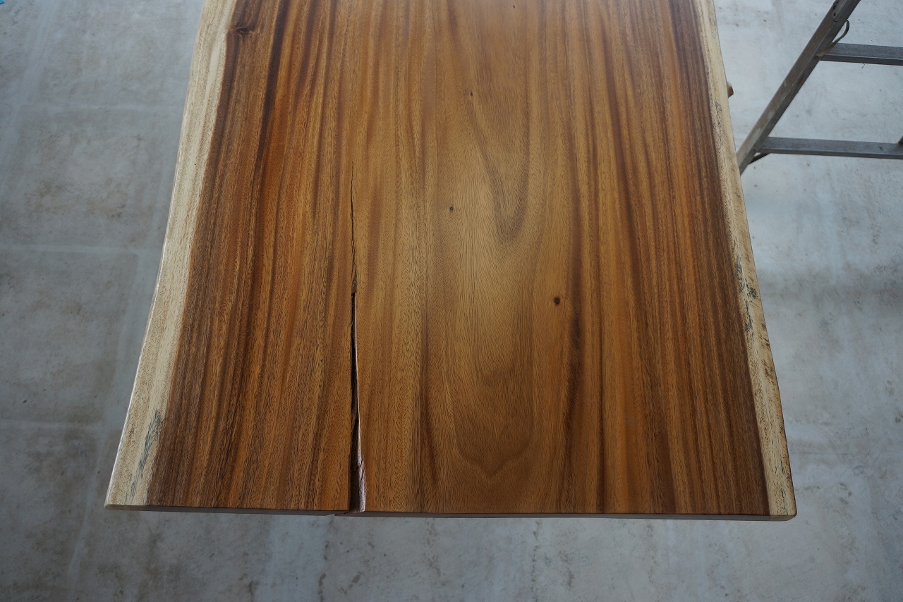 天然木 新潟工場 モンキーポッド材 一枚板 DIYテーブル用天板 セール