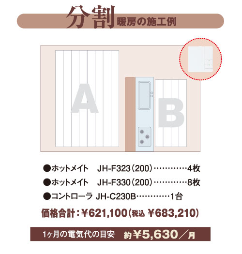 床下配線タイプ発熱シートの製品詳細ページ | 電気式床暖房システム