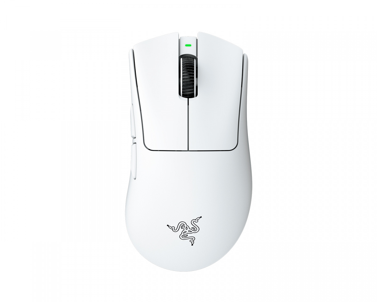 Razer DeathAdder V4 Pro Wireless Gaming Mouse - White - MaxGaming.com