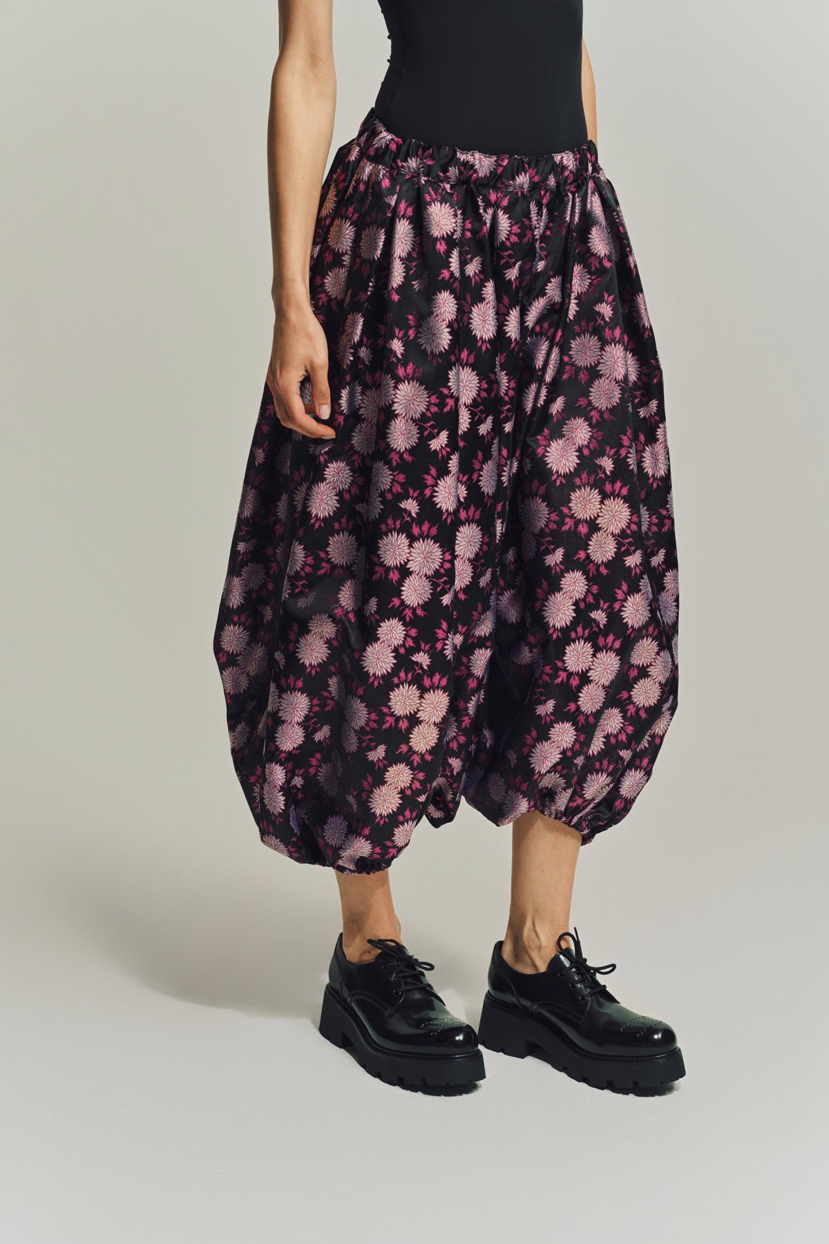 COMME DES GARCONS | FLORAL JACQUARD BALLOON PANTS