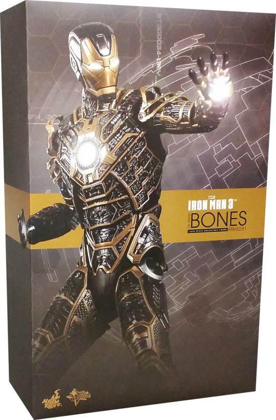 Iron Man 3 - Mark XLI Bones Hot Toys - Machinegun