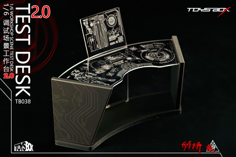 LED Light Up Stark Industries Workshop Test Desk 2.0 (Blue