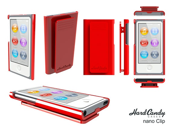 Hard Candy Cases、iPod nano (7th generation)用クリップ付きケース