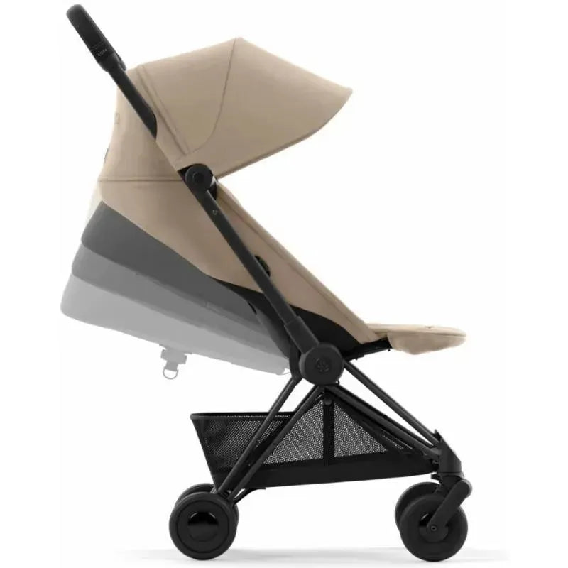 Cybex - Coya Compact Stroller, Matte Black/Cozy Beige | MacroBaby