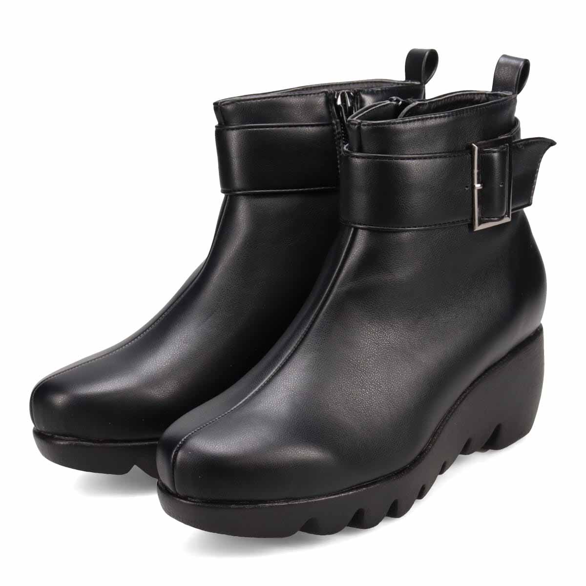 撥水加工】HIROKO KOSHINO FEMME ウェーブソール カジュアルショート