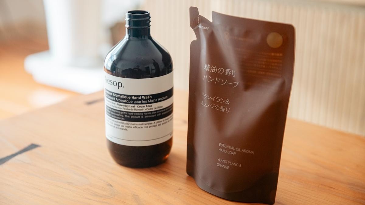 無印良品のオーガニックな新作ハンドソープ。「イソップの容器」に