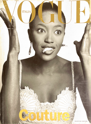 VOGUE Magazine Italia March 1996 NAOMI CAMPBELL Guinevere Van Seenus A
