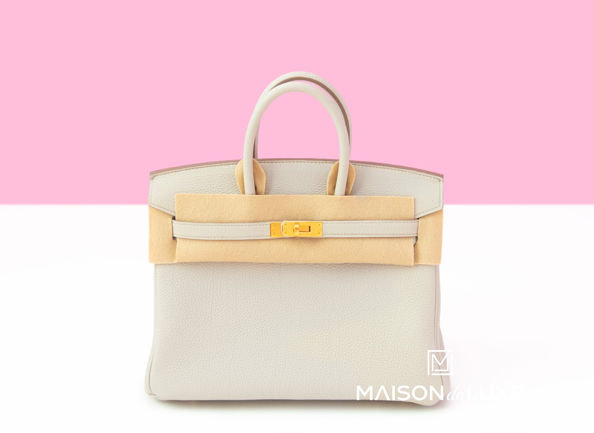 Hermes Birkin 25 Beton 8L Togo Gold Hardware Bag – MAISON de LUXE
