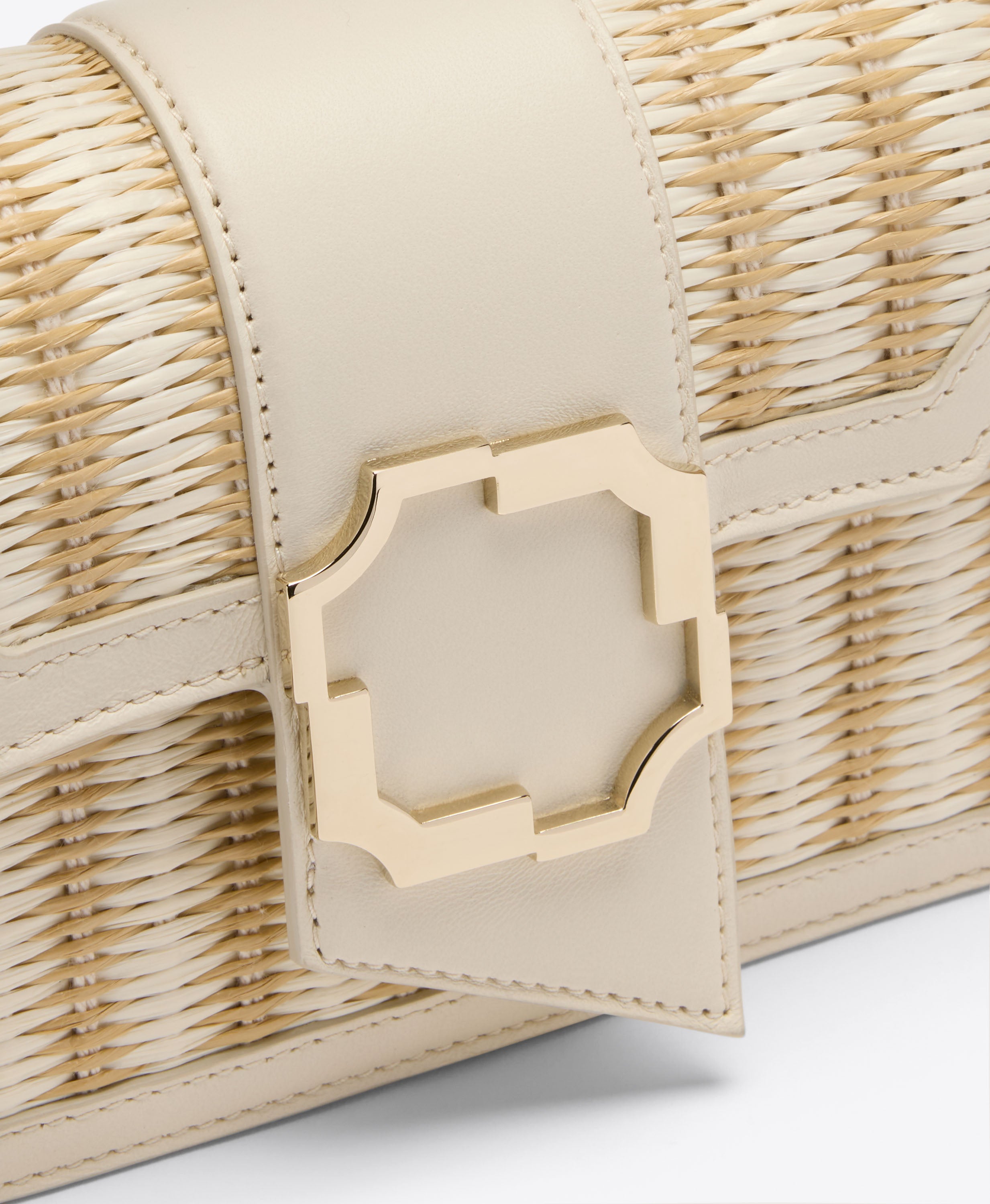 Audrey Cream Stripe Mini Handbag | Malone Souliers