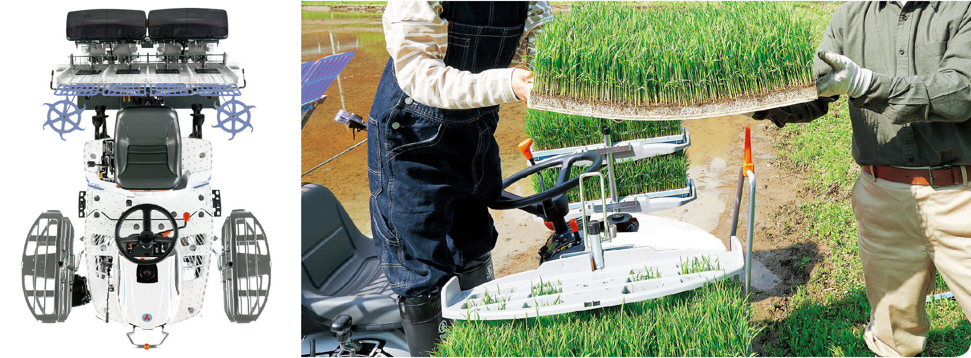 作業性能｜Rice transplanter LC41｜田植機｜製品情報｜製品紹介｜三菱