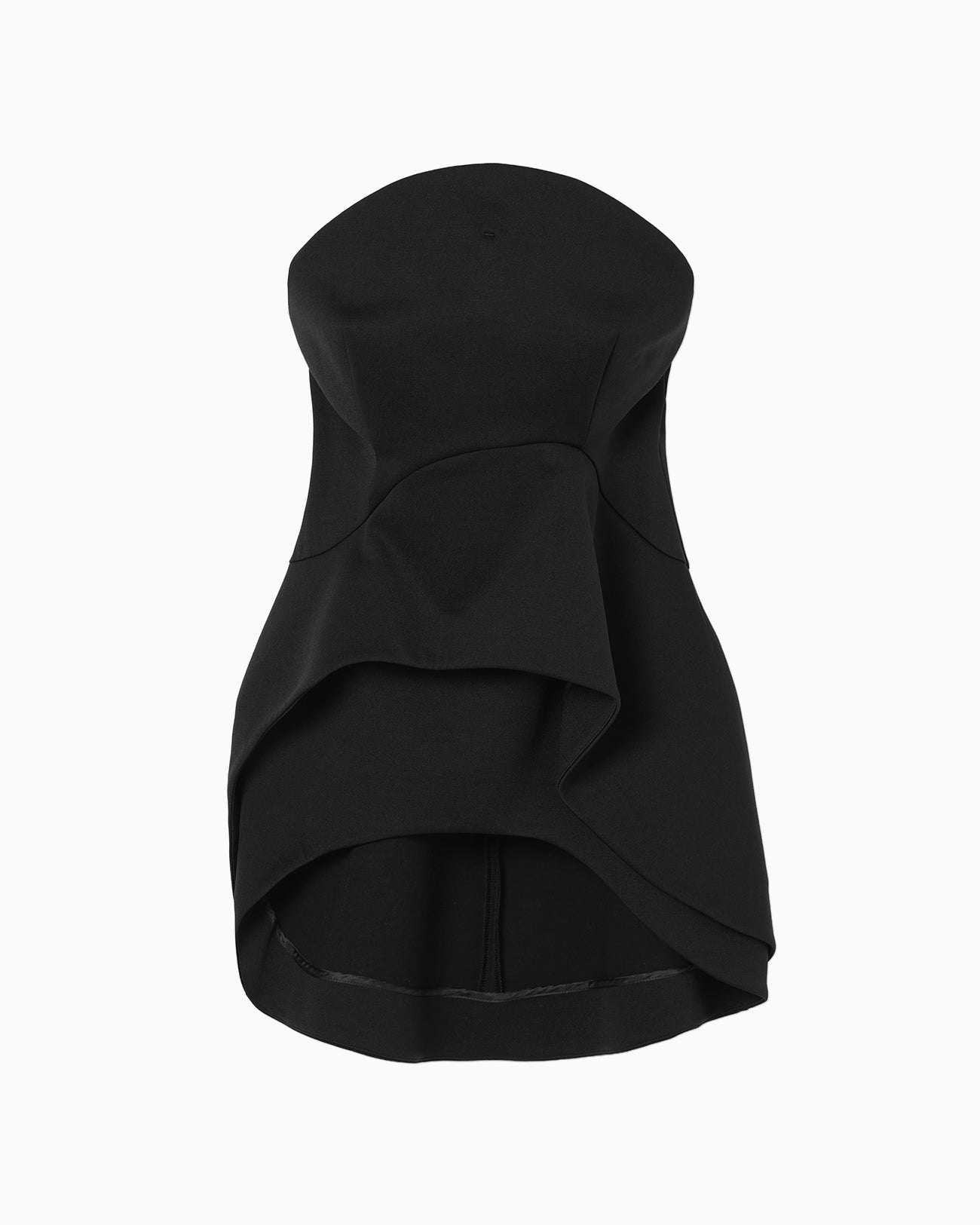 Double Jersey Asymmetric Bustier - black - Mame Kurogouchi