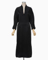 3 Basic Silk Deep Neck Dress - Mame Kurogouchi