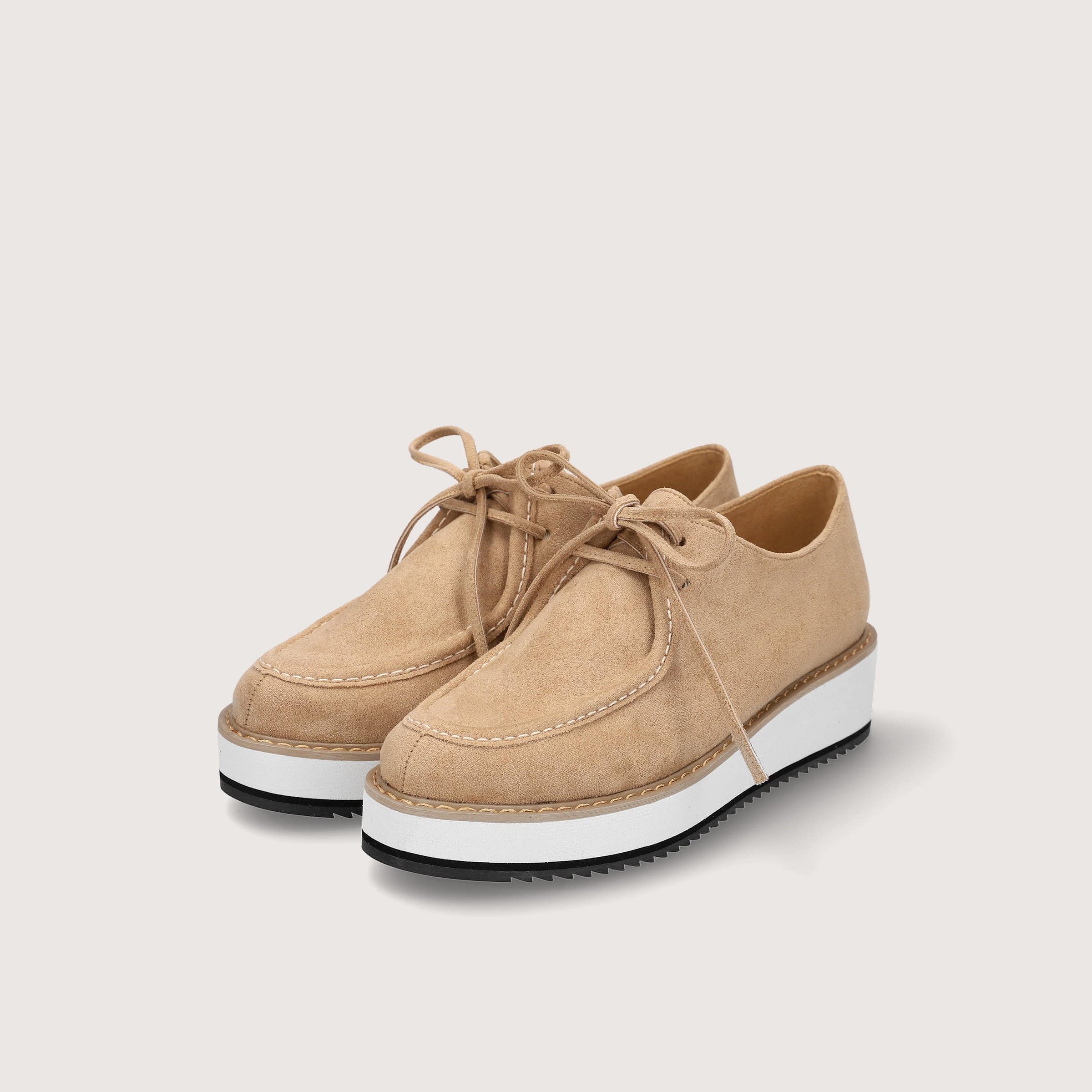 プラットフォーム チロリアンシューズ（1185）ベージュS – mamian