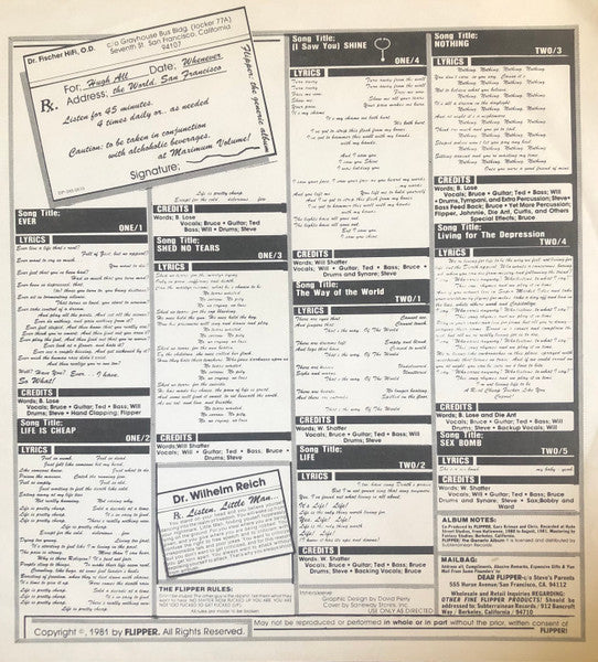 Flipper – Album Generic Flipper – Randy Now's Man Cave