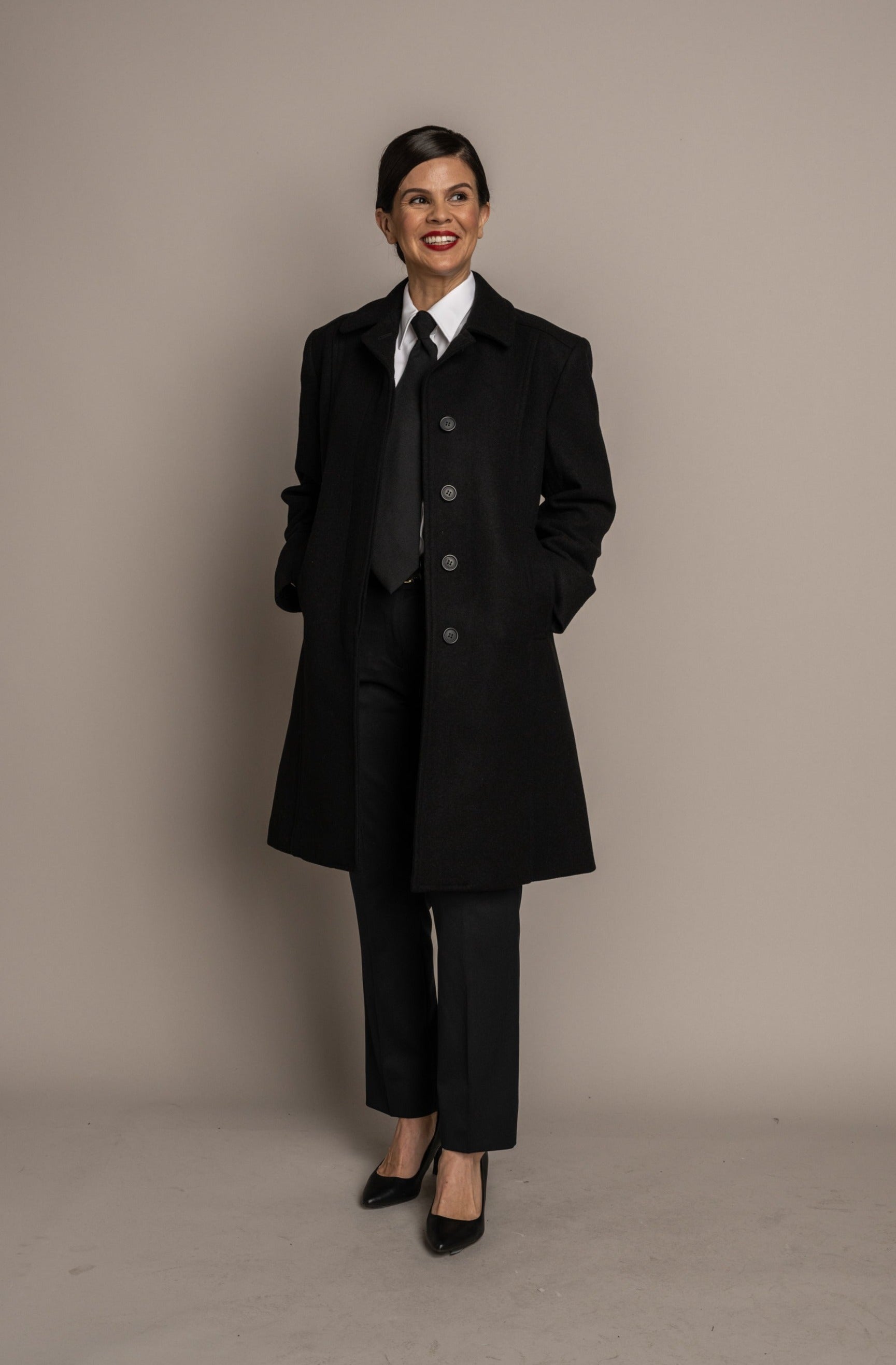 Mayra Melton Wool Coat - M&H Uniforms