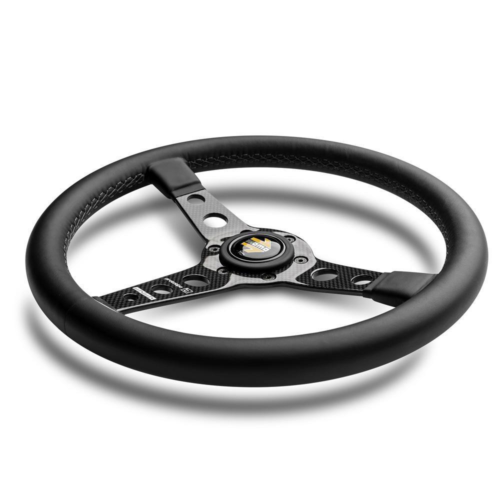 MOMO Prototipo 6C 350mm Black Leather Steering Wheel (PRO35BK1C