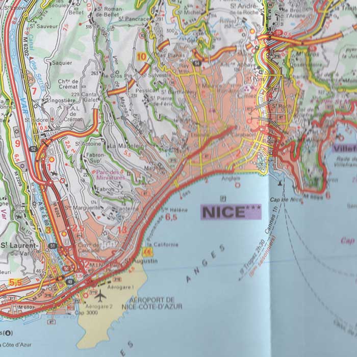 0115 French Riviera, Esterel 西ヨーロッパ-フランス Michelin / 地図