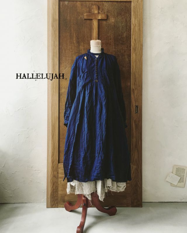 HALLELUJAH／1890's Bourgeron 1890年代 羊飼いシャツワンピース