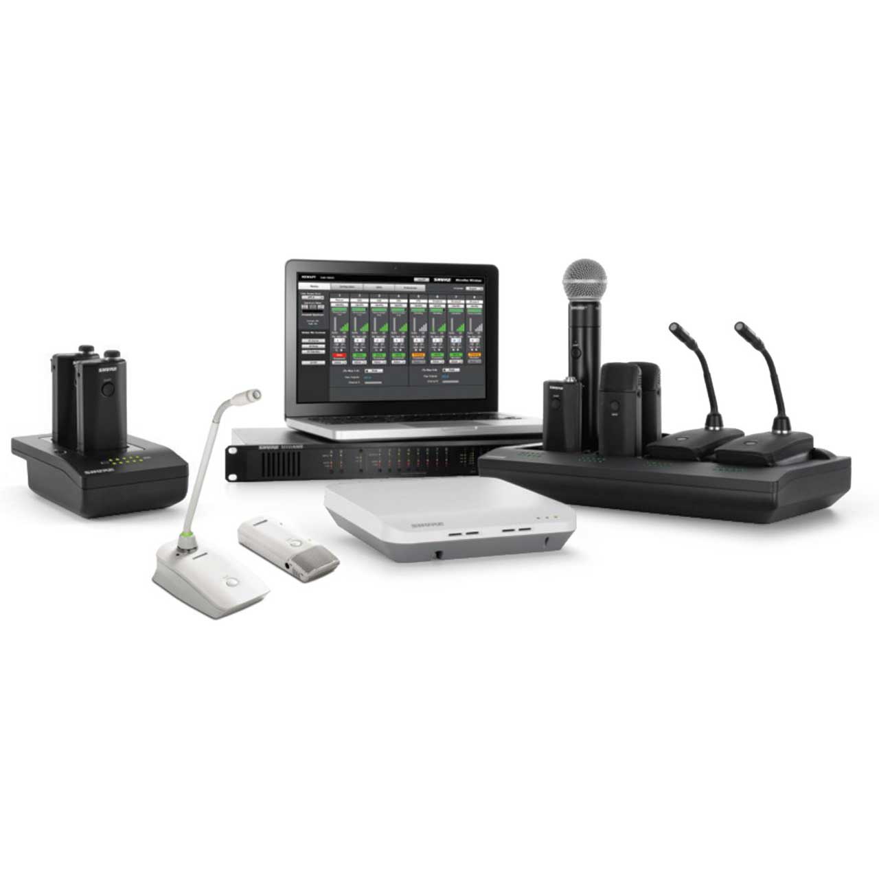 Shure MXWANI4 4 Channel Microflex Wireless Audio Network Interface