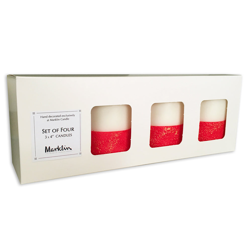 Christmas Candle Set; Paraffin - Marklin Candle - Marklin Candle