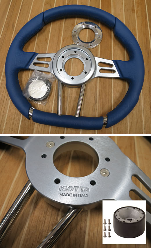 ISOTTA/ステアリング/Vallelunga/レッド/34cm