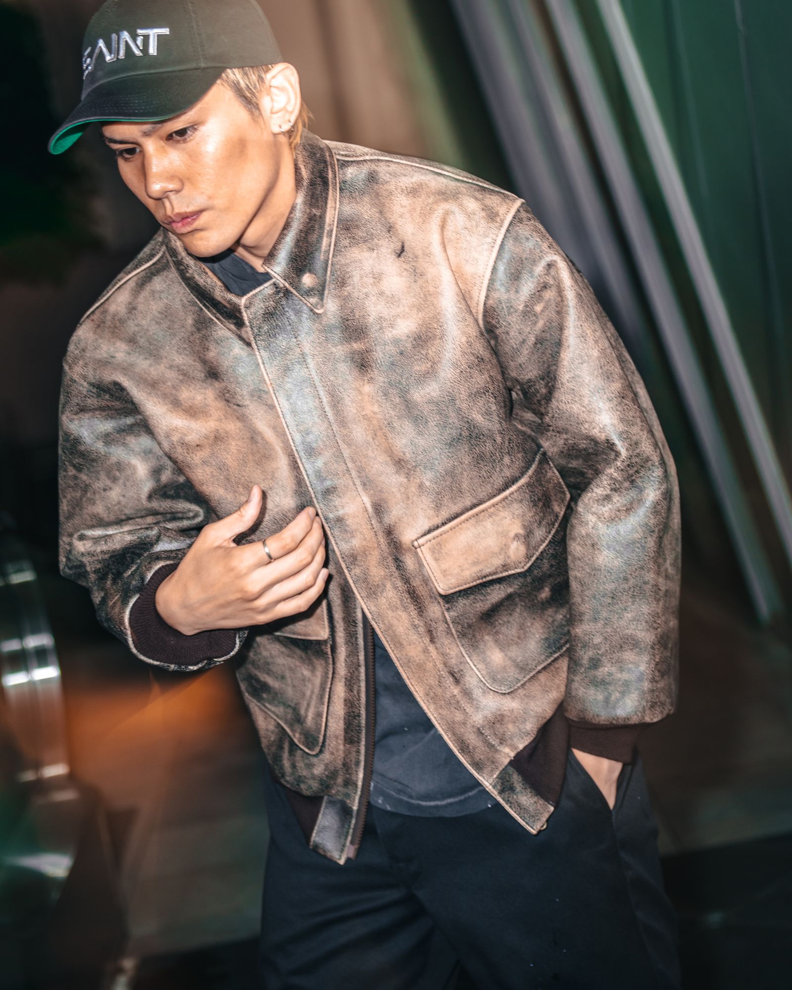 SAINT M×××××× - セントマイケル25AW SORAYAMAコラボ SRYM_LEATHER A2