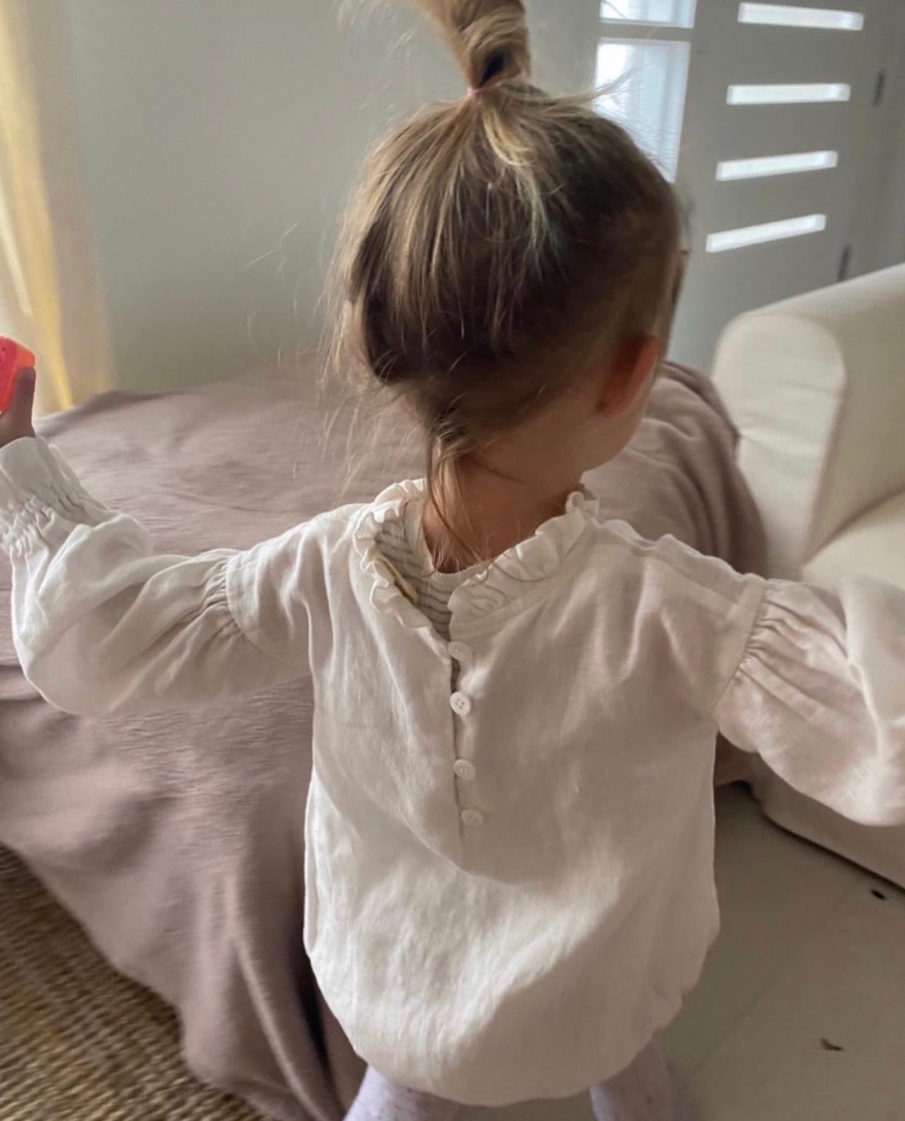 Marlow and Mae】Gia Romper 6-12mMarlow and Mae】Gia Romper - White