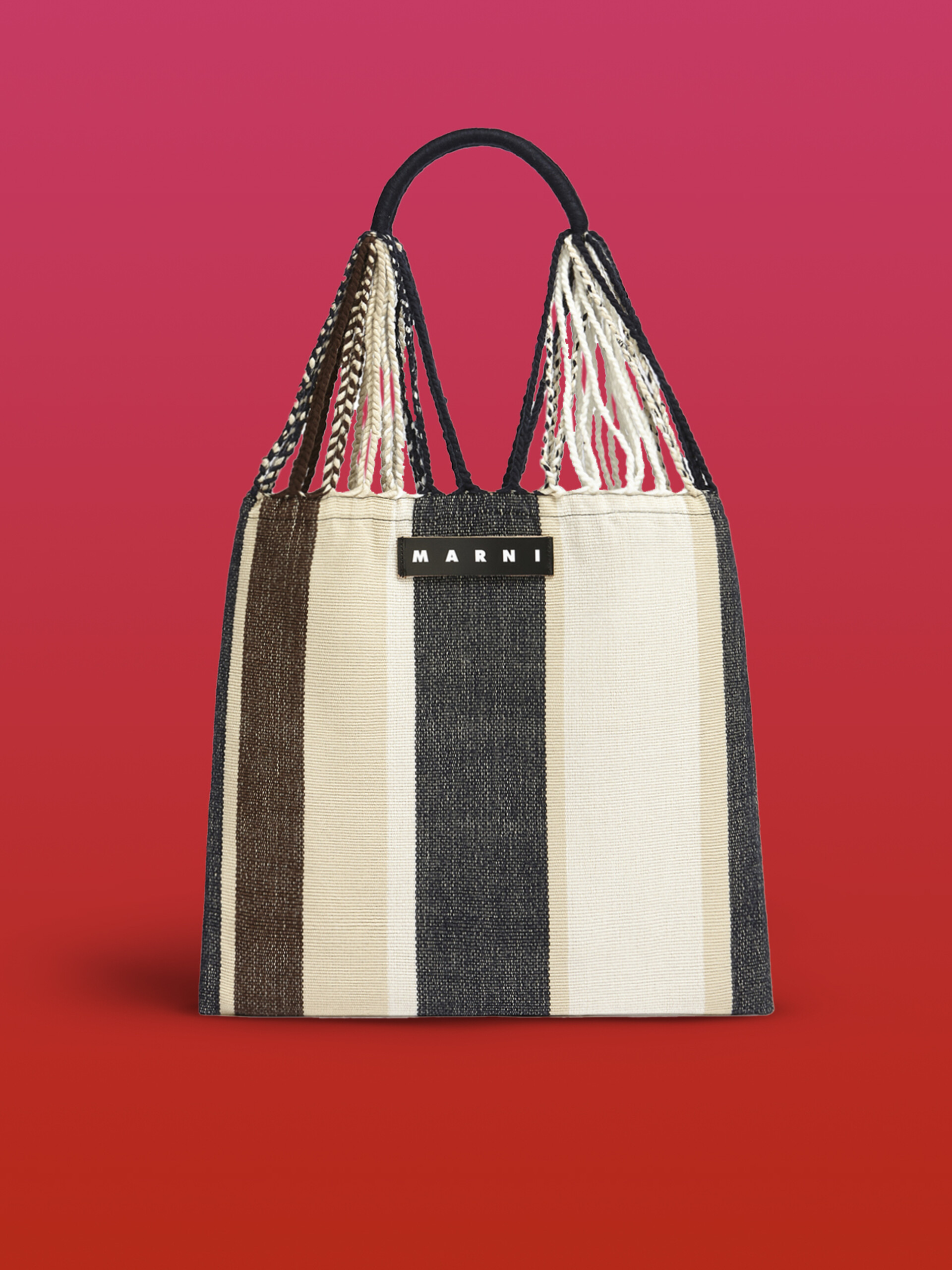 レッド マルチカラー MARNI MARKET HAMMOCK クロシェバッグ | Marni