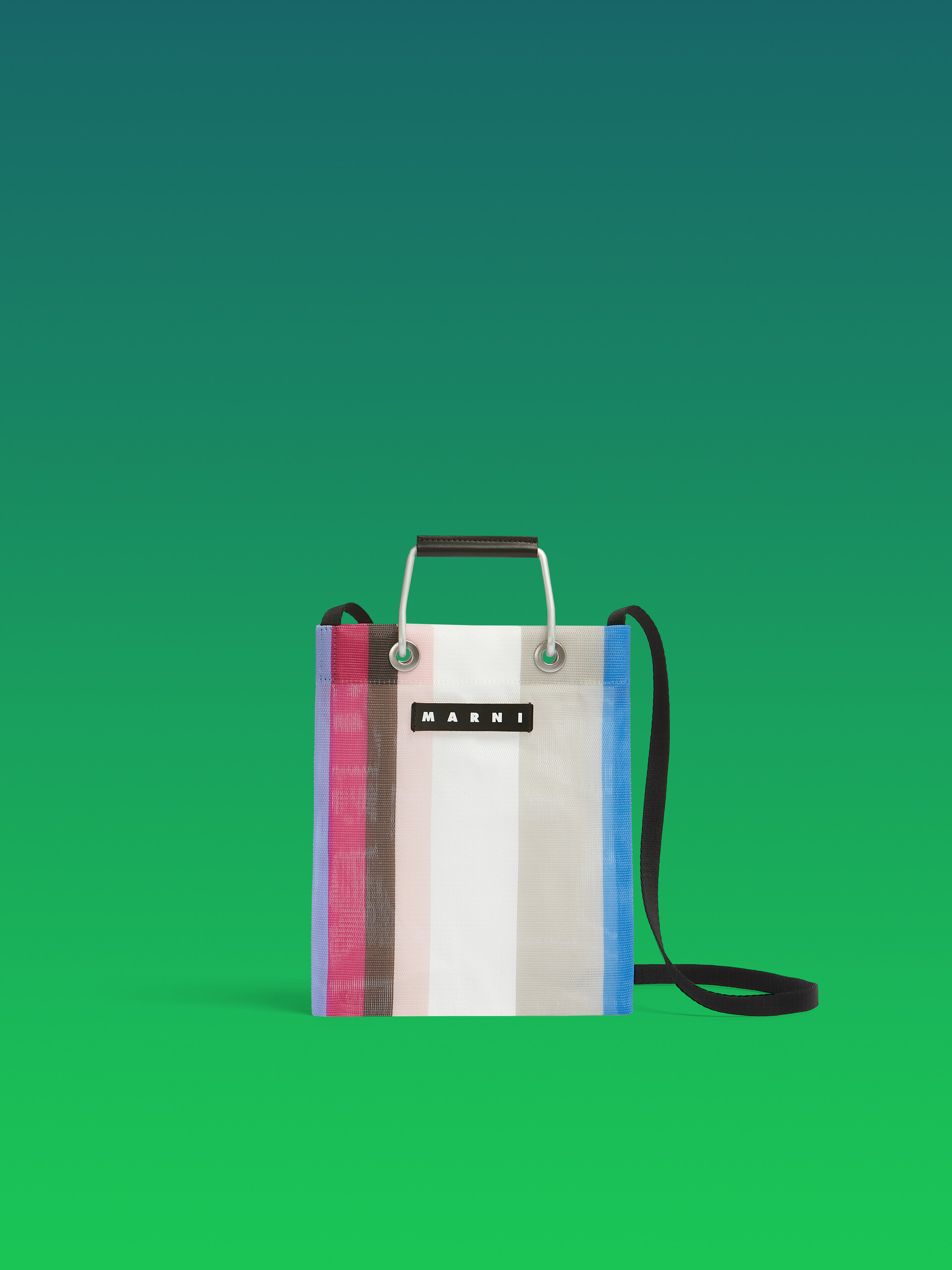 パープル MARNI MARKET STRIPE MINI SHOULDER BAG | Marni