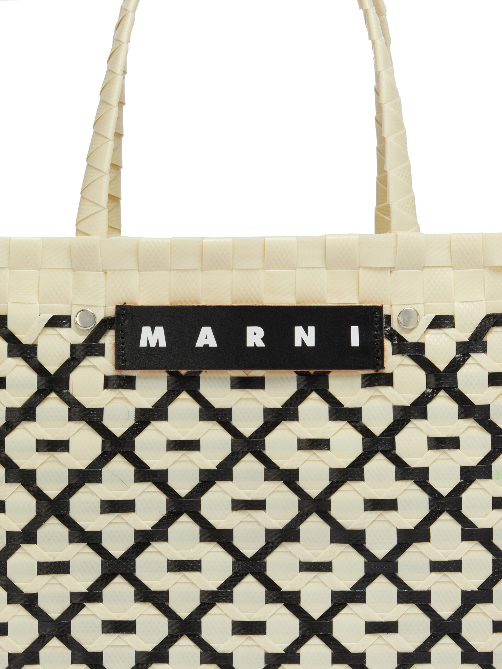 アイボリー MARNI MARKET Criss-Cross ミニ バスケットバッグ | Marni