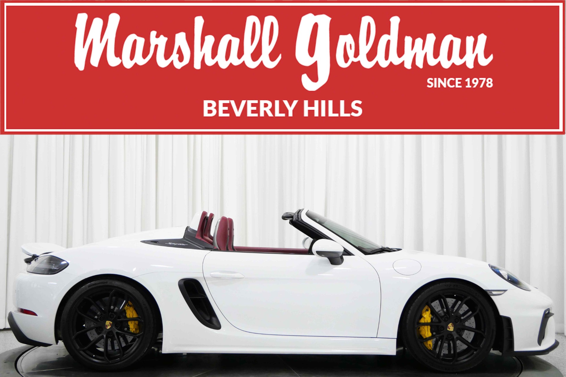 Used 2021 Porsche 718 Boxster Spyder in White For Sale (Sold