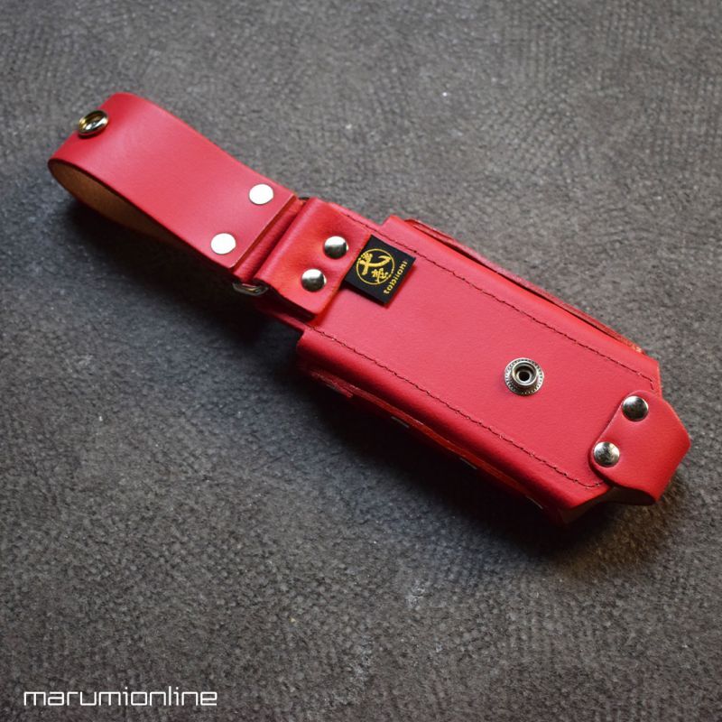 限定 赤備え 鳶壱 LX-15RED 牛革工具差し ボックス型 マルチケース