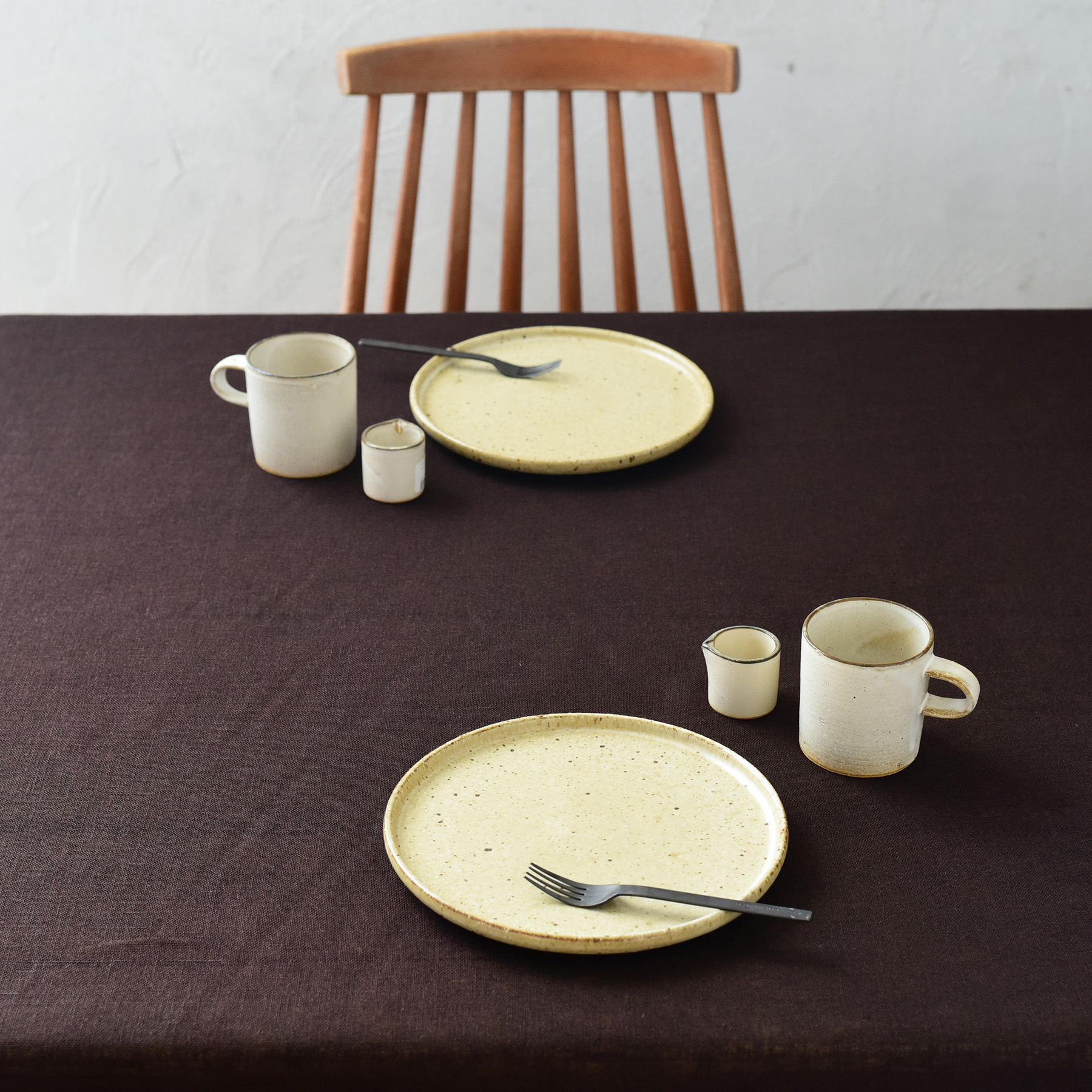 キッチンリネン :: 布・生地 :: ボイル(こげ茶) 生地 幅150cm